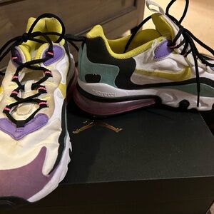 Nike Athletic Shoes - Yellow, Purple, Black, White